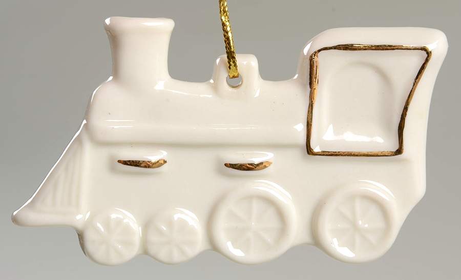 Belleek Christmas Ornament Train - Boxed by Belleek Pottery (Ireland)-1
