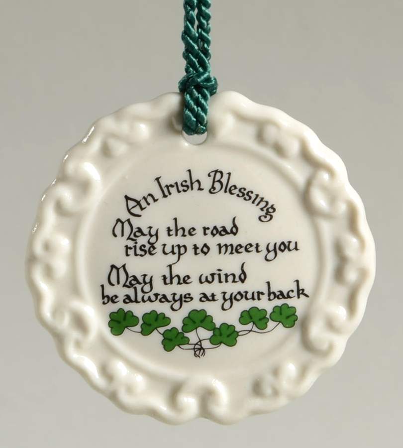 Belleek Christmas Ornament Irish Blessing - Boxed by Belleek Pottery (Ireland)-1