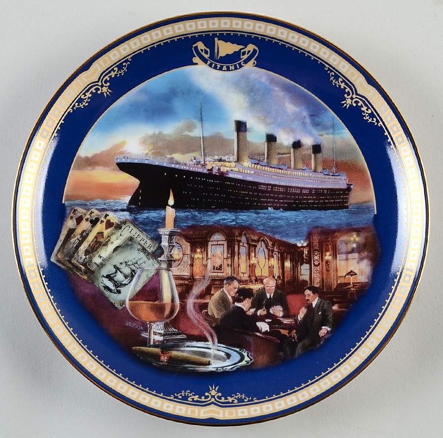 Titanic: Queen of The Ocean The Smoking Room - No Box by Bradford Exchange-1