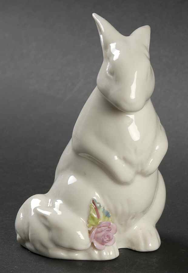 Floral Treasures-Figurine Rabbit With Bunny - Boxed by Belleek Pottery (Ireland)-1