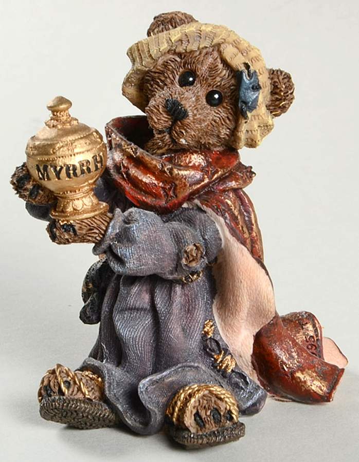 Holiday Pageant-Figurne Raleigh As Balthasar With Myrrh - No Box by Boyds Bears-1