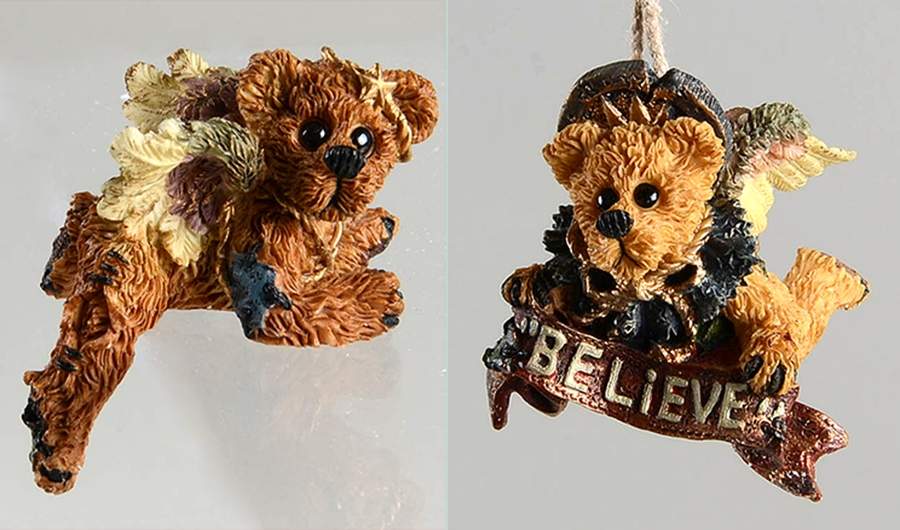 Holiday Pageant-Figurne Ariel & Clarence-As The Pair O'Angels - Boxed by Boyds Bears-1