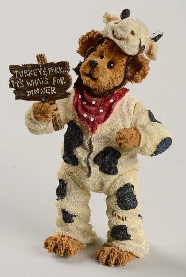 Shoebox Bears Angus Bearger Quit Your Beefin - Boxed by Boyds Bears-1