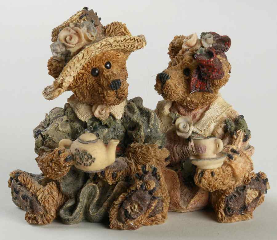 The Bearstone Collection Emma  And Bailey Afternoon Tea - With Box Bx359 by Boyds Bears-1