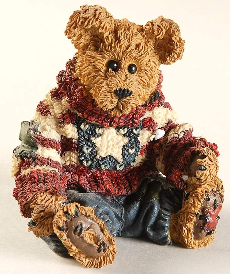 The Bearstone Collection Eddie, Proud To Be An Bearmerican - With Box Bx351 by Boyds Bears-1