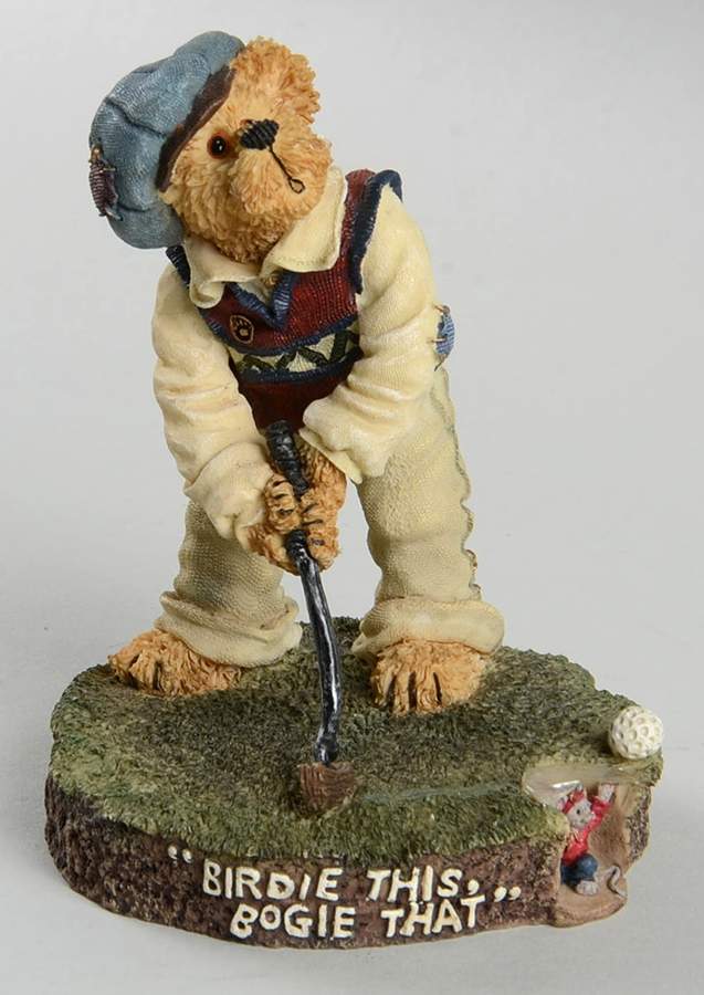 The Bearstone Collection Putter T. Parfore-Birdie This Bogie That - No Box by Boyds Bears-1