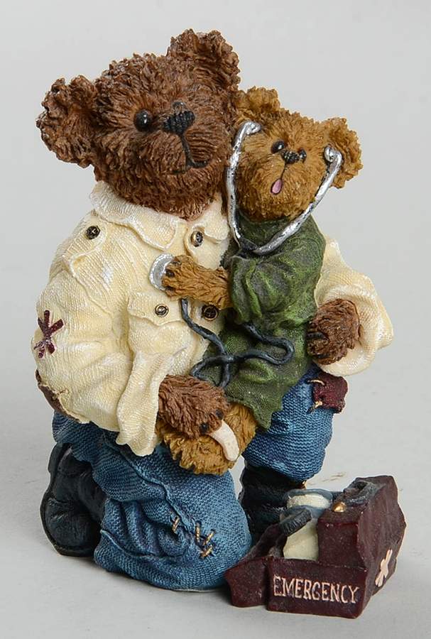 The Bearstone Collection E.M.T. Bearsley With Carey-To The Resue - Boxed by Boyds Bears-1