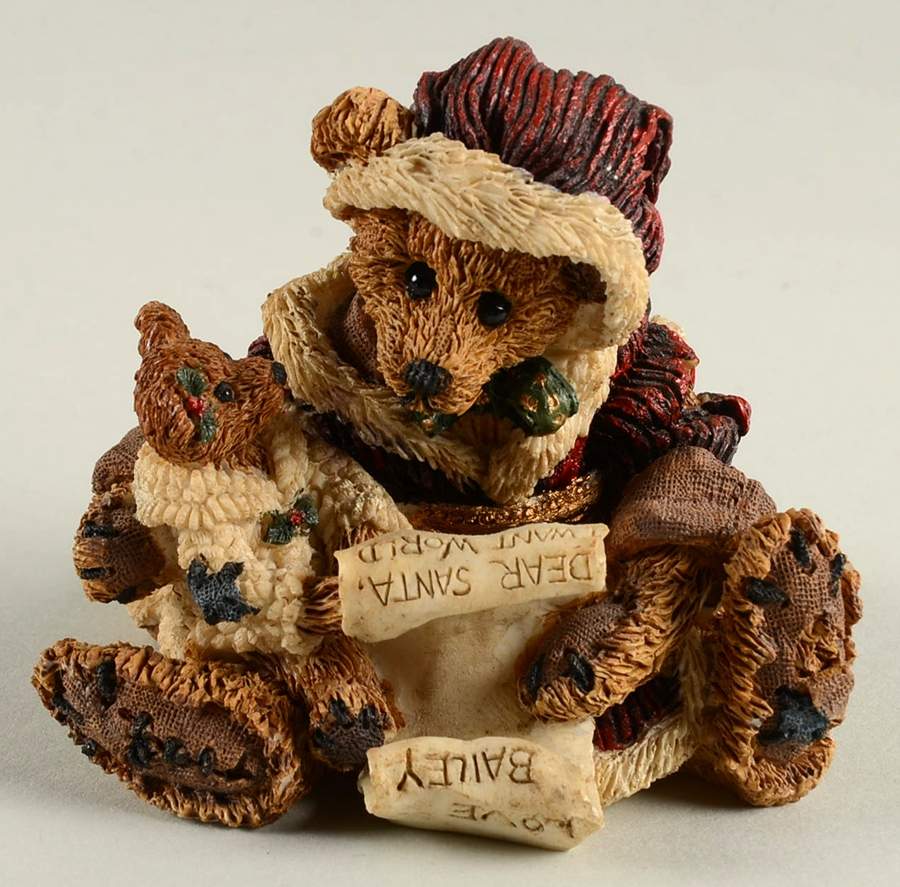 The Bearstone Collection Kringle & Bailey With List - Boxed by Boyds Bears-1