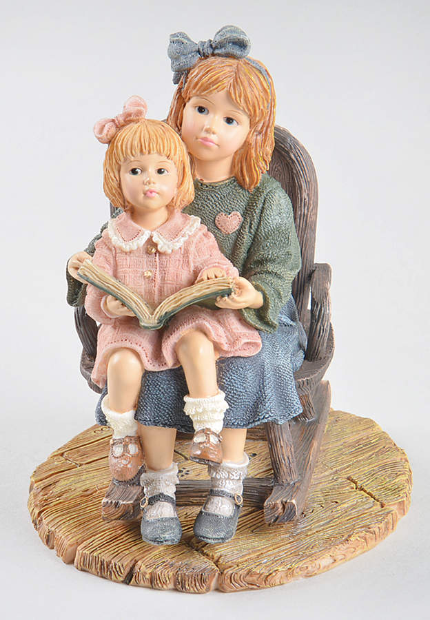 Dollstone Collection Mary & Laura-Quiet Times - Boxed by Boyds Bears-1