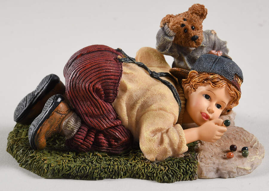 Dollstone Collection Butch W/ Clayton-Eye'n It Up - Boxed by Boyds Bears-1
