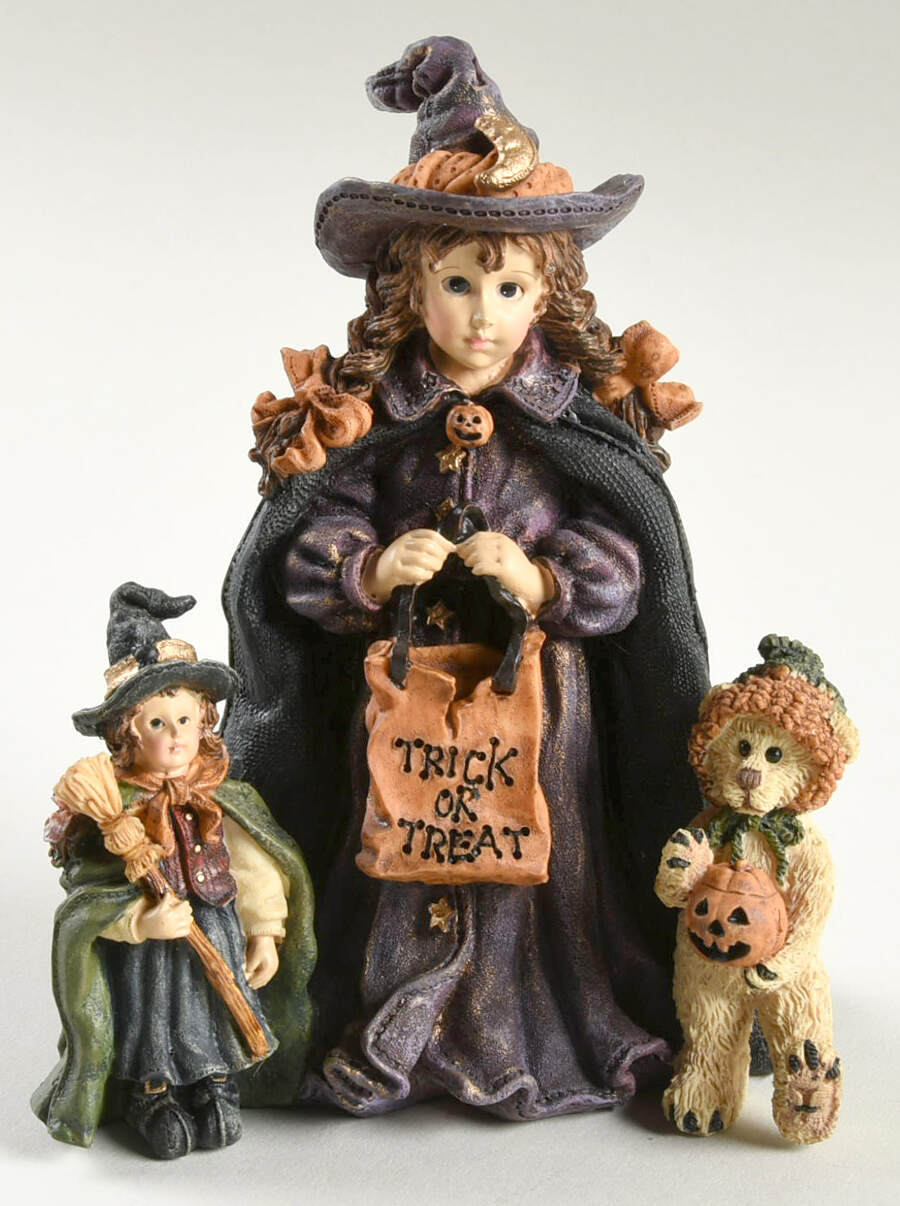 Dollstone Collection Mallory W/ Patsy & Jb Trick Or Treat - Boxed by Boyds Bears-1