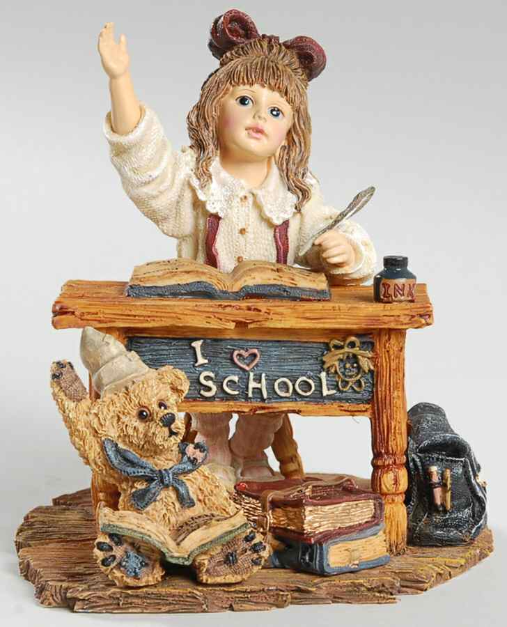 Dollstone Collection Stephanie With Jim-School Days - No Box by Boyds Bears-1