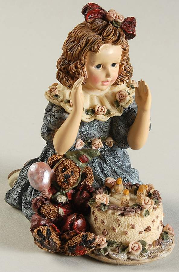 Dollstone Collection Rebecca  With Elliot-Birthday - No Box by Boyds Bears-1