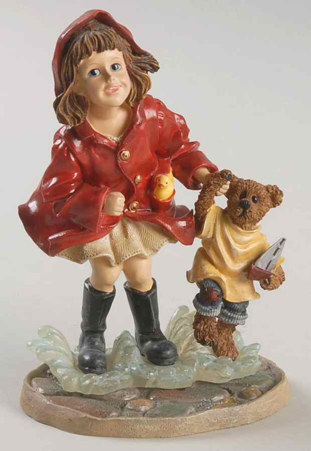 Dollstone Collection Brooke With Joshua-Puddle Jumpers - Boxed by Boyds Bears-1