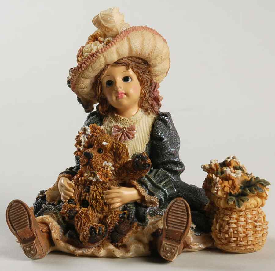 Dollstone Collection Meredith With Jacqueline-Daisy Chain - Boxed by Boyds Bears-1