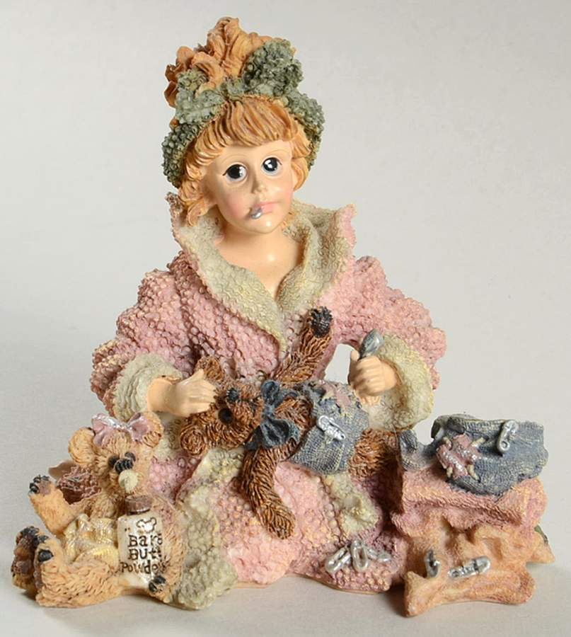 Dollstone Collection Caitlin With Emma & Edmund-Diapering Bab - No Box by Boyds Bears-1