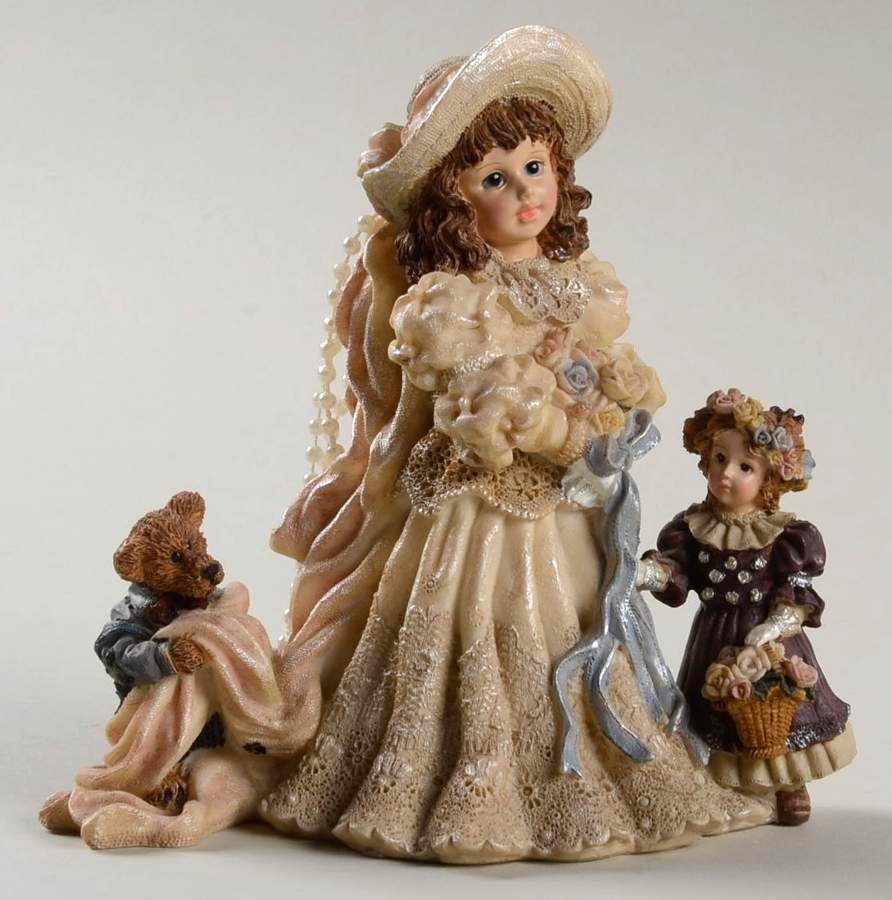 Dollstone Collection Emily With Kathleen & Otis-The Future - With Box by Boyds Bears-1