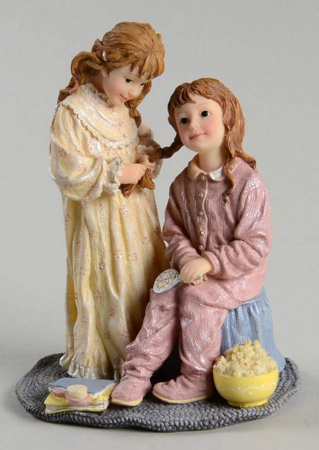 Dollstone Collection Madison & Mackenzie-Pajama Party - No Box by Boyds Bears-1