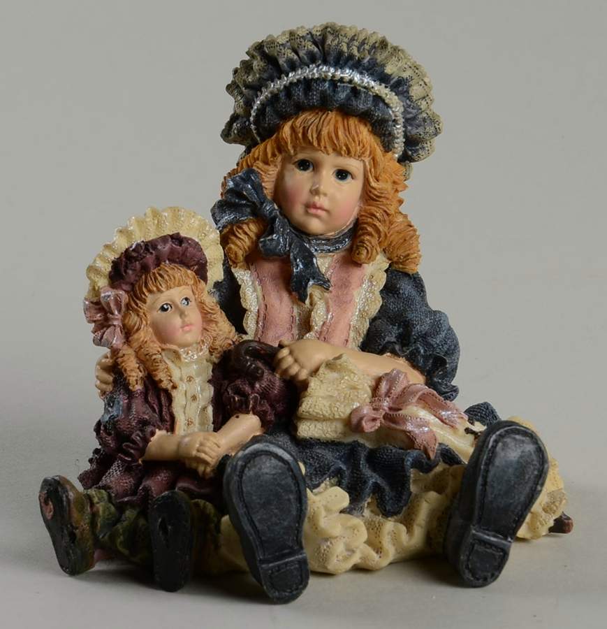 Dollstone Collection Victoria With Samantha-Victorian Ladies - With Box by Boyds Bears-1