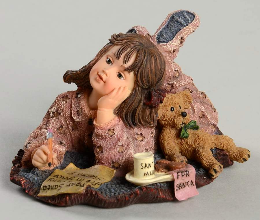 Dollstone Collection Hannah-Dear Santa - No Box by Boyds Bears-1