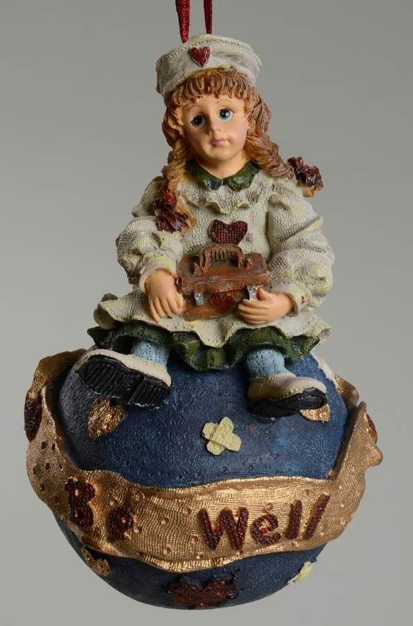 Dollstone - Yesterday's Child Ornaments Katherine - Kind Heart - Boxed by Boyds Bears-1