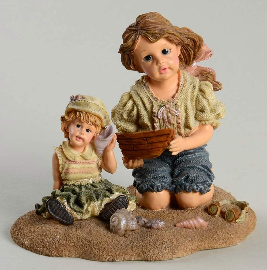 Dollstone Collection Lucinda  And Dawn-By The Sea - Boxed by Boyds Bears-1