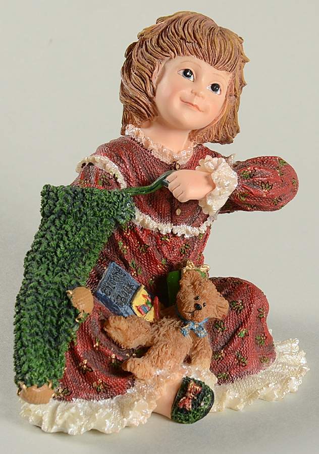 Dollstone Collection Faith-Christmas Morning - Boxed by Boyds Bears-1