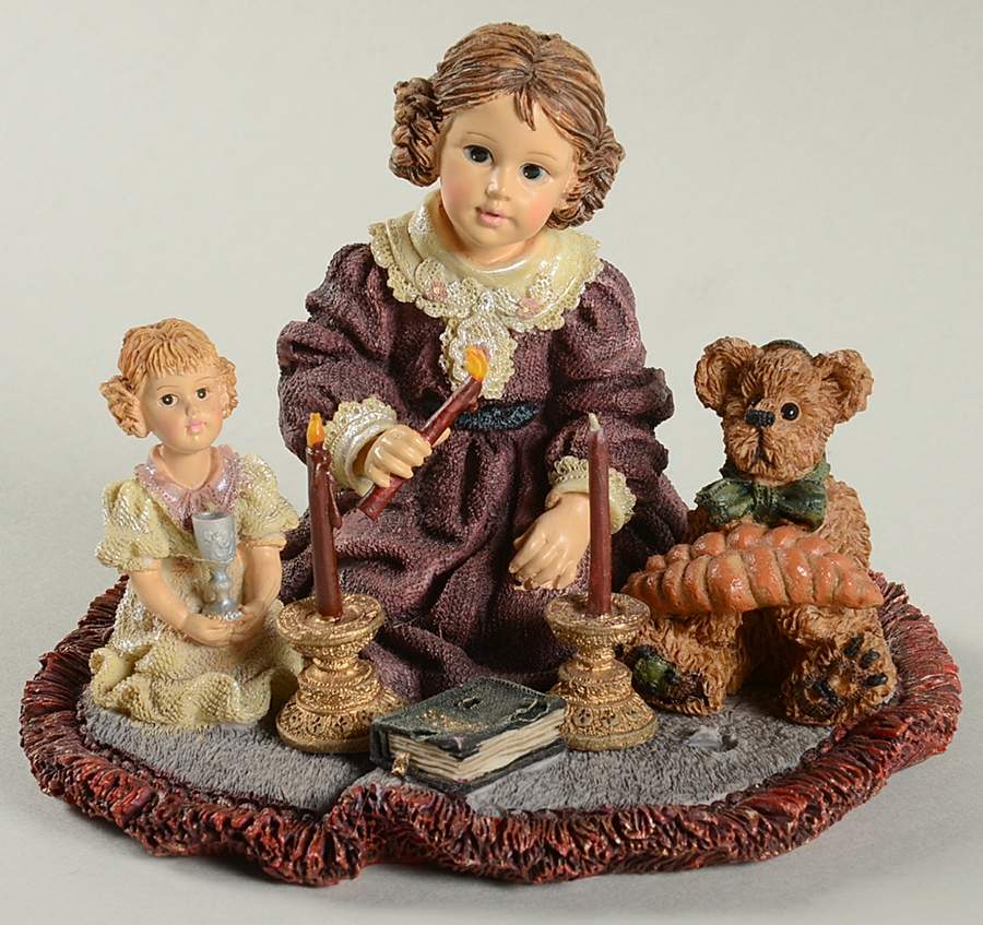 Dollstone Collection Rachael With Barbara  And Matthew-Sabbat - Boxed by Boyds Bears-1