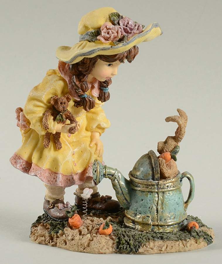 Dollstone Collection Kendra With Kassidy & Lil' Pete - Boxed by Boyds Bears-1