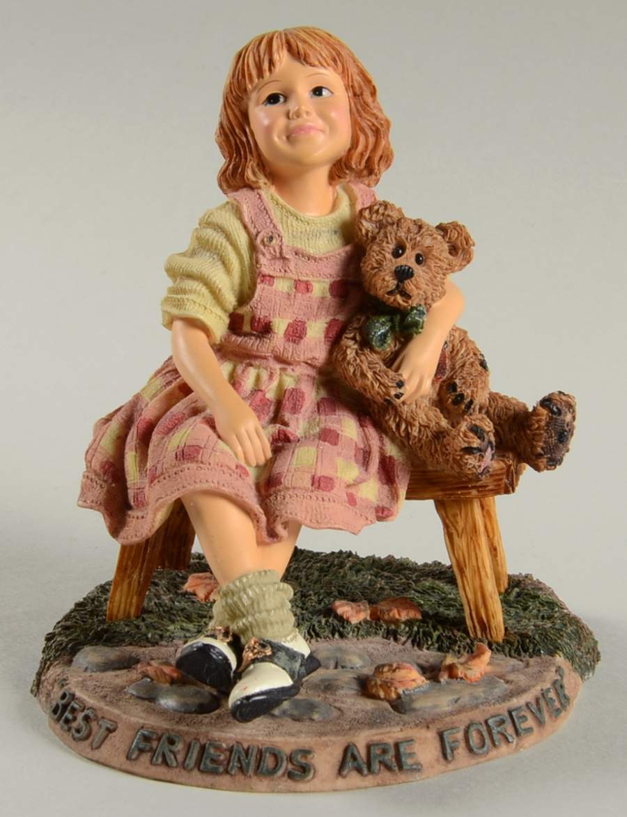 Dollstone Collection Samantha With Connor-Best Friends - Boxed by Boyds Bears-1