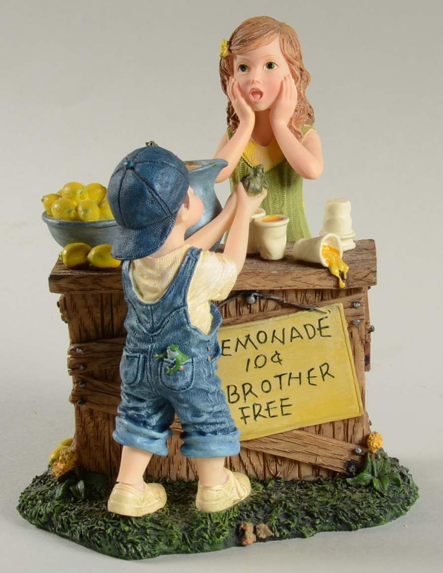 Dollstone Collection Ashley And Josh-Summer Fun - No Box by Boyds Bears-1
