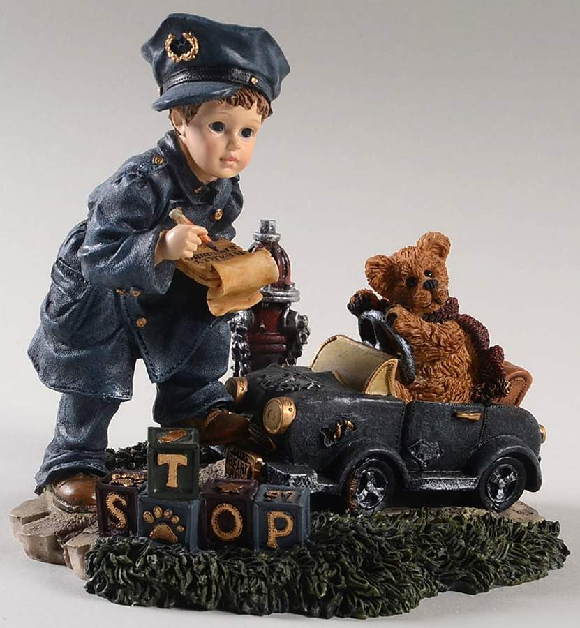 Dollstone Collection Benjamin With Matthew Speed Trap - No Box by Boyds Bears-1
