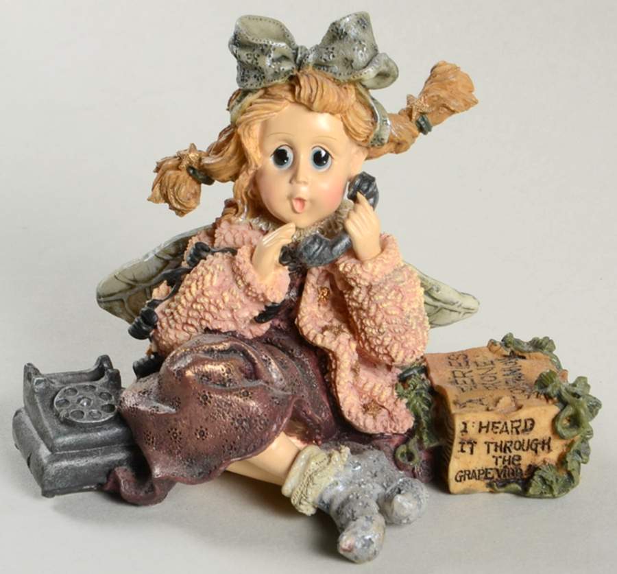 Faeriessence Collection Gabrielle-Gabby Faeriejabber The Phone F - Boxed by Boyds Bears-1