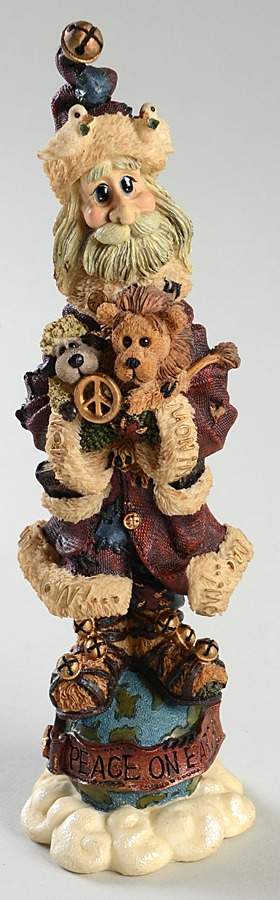 Folkstone Collection Peacenick The Sixties Santa - Boxed by Boyds Bears-1
