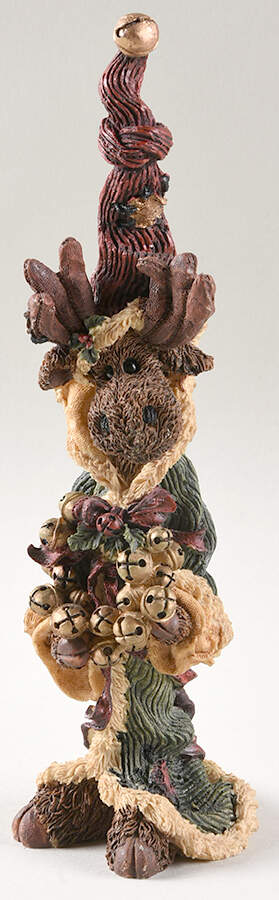 Folkstone Collection Jingle Moose - Boxed by Boyds Bears-1