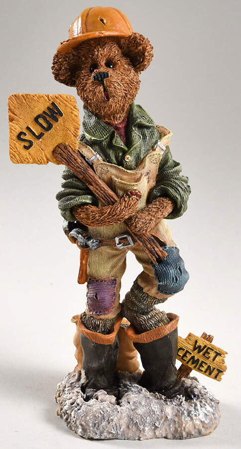 Folkstone Collection Jack Hammer Hard Hat - Boxed by Boyds Bears-1