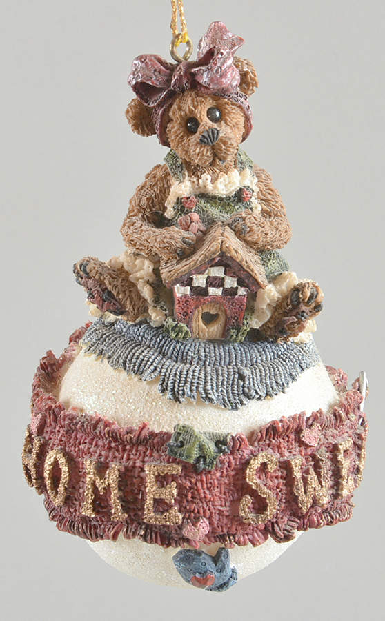 Bearstone Ornament Bailey-Home Sweet Home Ornament - Boxed by Boyds Bears-1