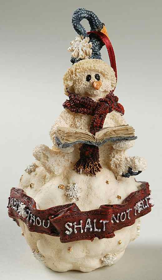 Bearstone Ornament Axel Thou Shalt Not Melt-Snow Doodles - Boxed by Boyds Bears-1