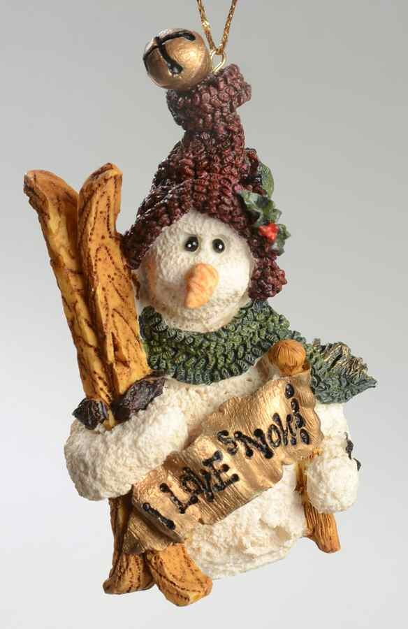 Bearstone Ornament Olaf-Let It Snow--Snow Doodles - Boxed by Boyds Bears-1