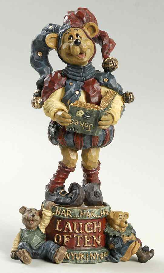 Carvers Choice Jester Q Funnybones - Boxed by Boyds Bears-1