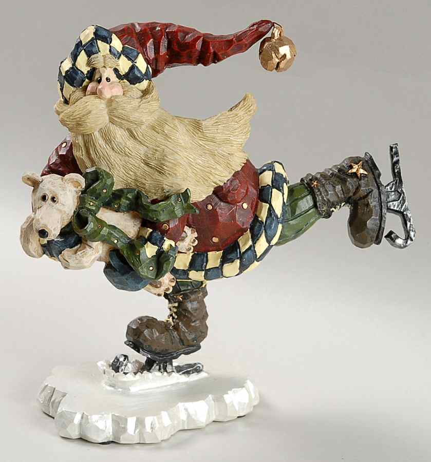 Carvers Choice Santa Jr-As Quick As A Flash - Boxed by Boyds Bears-1