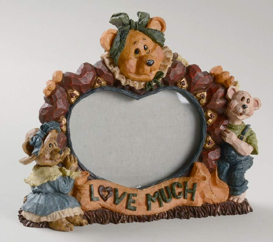 Carvers Choice Martha Bigheart-Love Much Frame - Boxed by Boyds Bears-1
