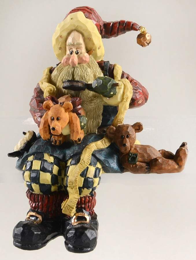 Carvers Choice Santa Jr & The Final Inspection - No Box by Boyds Bears-1