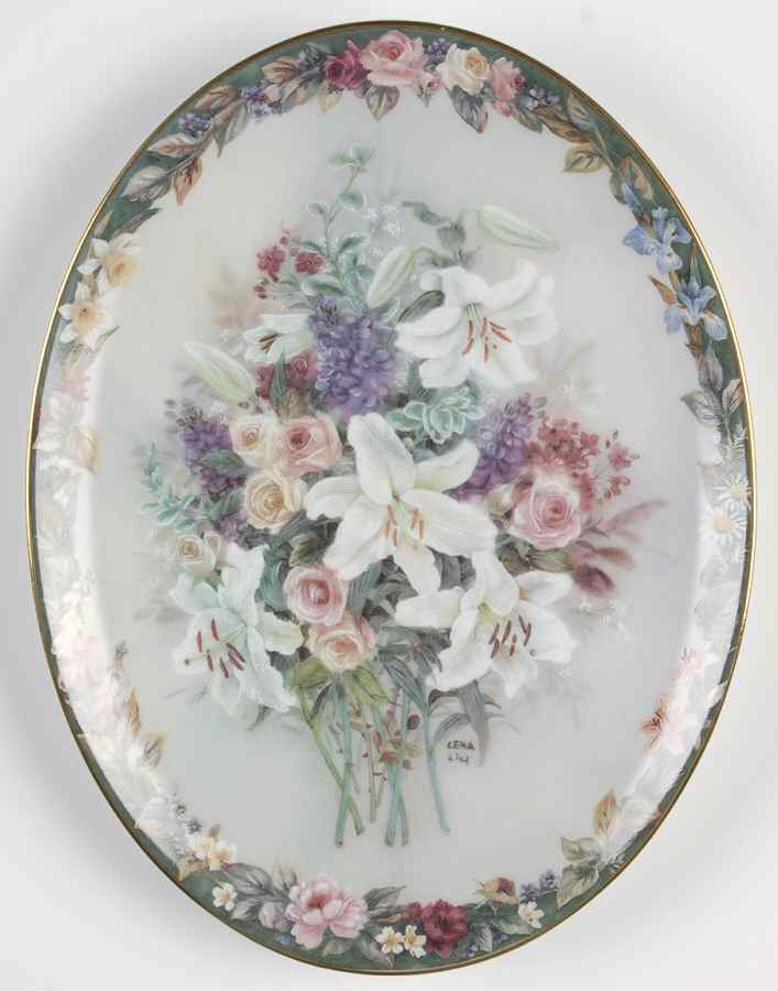 Lena Liu's Floral Cameos Everlasting - No Box by Bradford Exchange-1