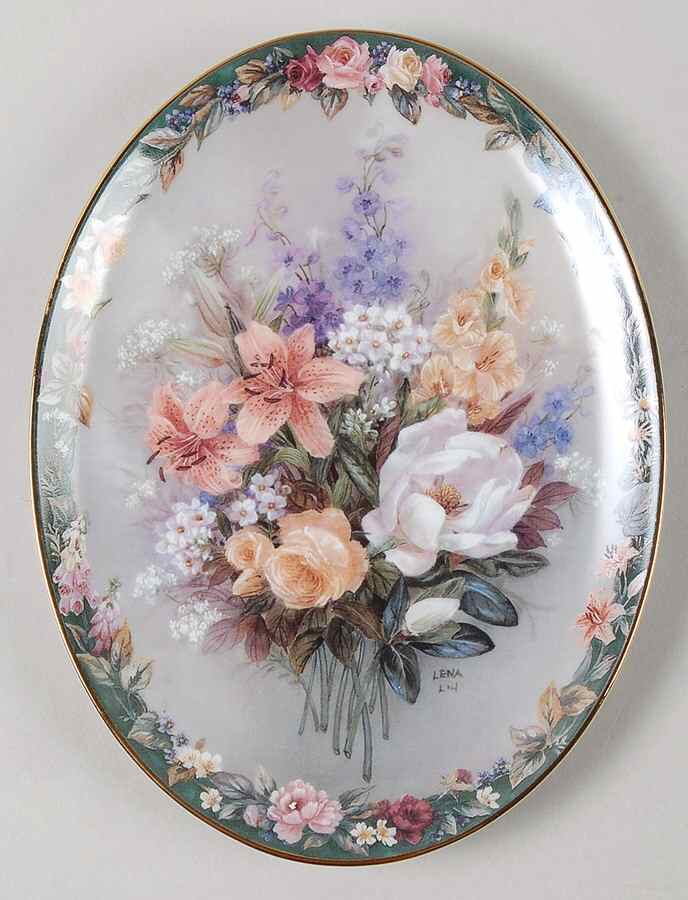 Lena Liu's Floral Cameos Magical - No Box by Bradford Exchange-1