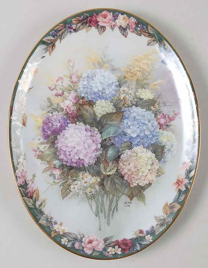 Lena Liu's Floral Cameos Treasured - No Box by Bradford Exchange-1