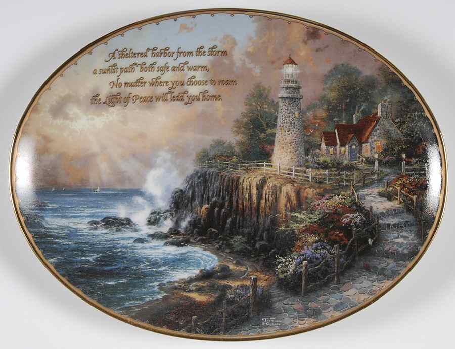 Guiding Lights-Plate The Light Of Peace - No Box by Bradford Exchange-1