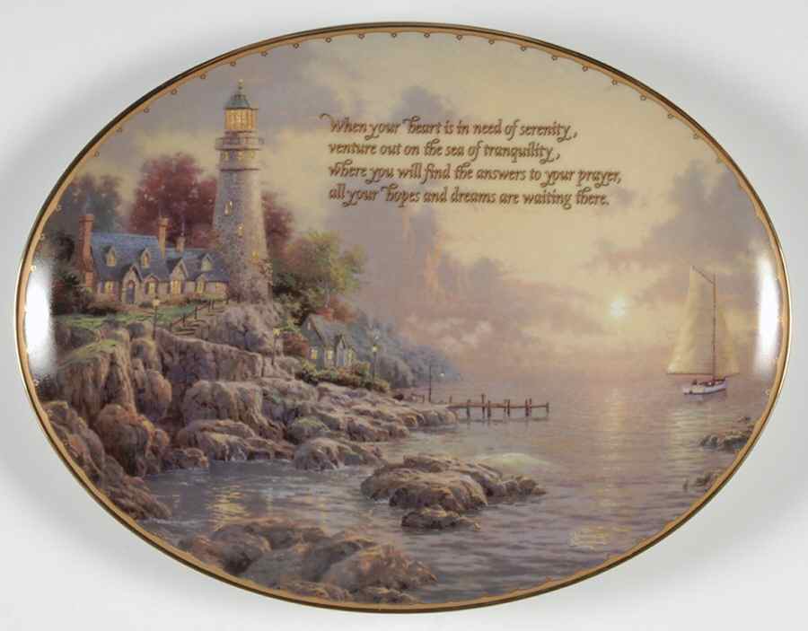 Guiding Lights-Plate The Sea Of Tranquility - No Box by Bradford Exchange-1