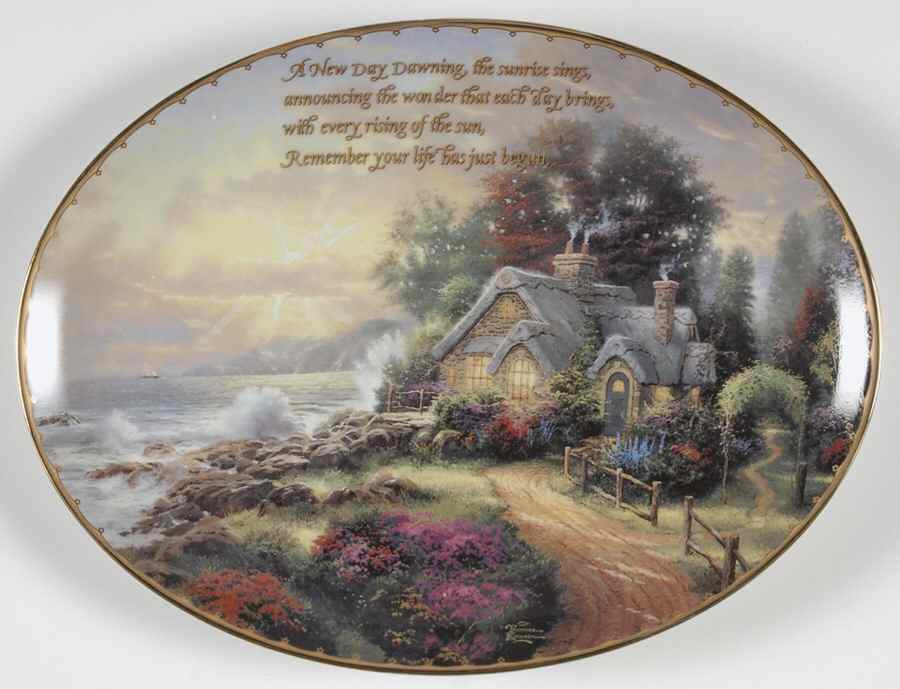 Guiding Lights-Plate New Day Dawning - No Box by Bradford Exchange-1