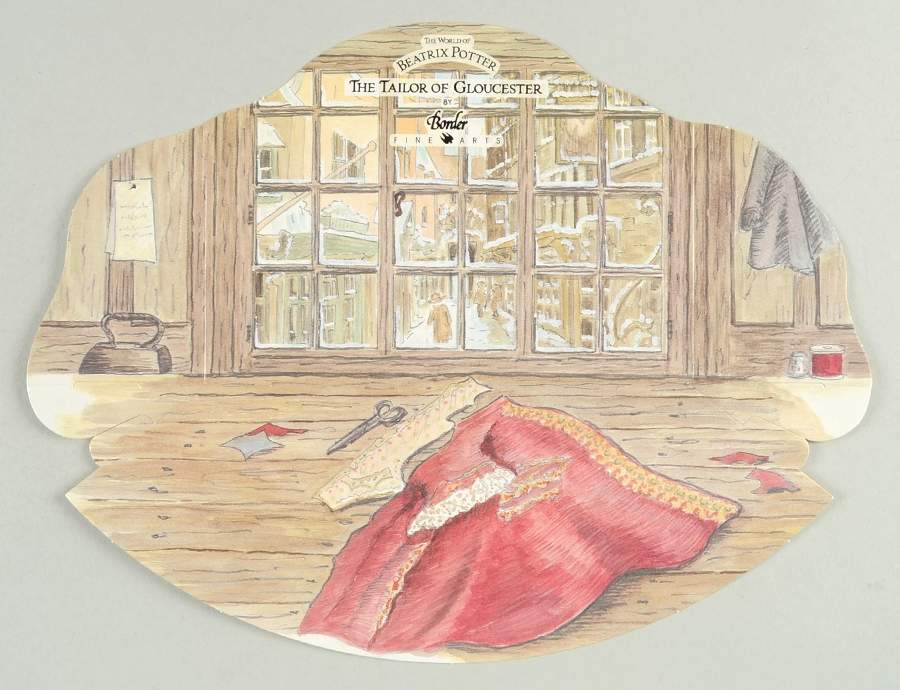World of Beatrix Potter The Tailor Of Gloucester-Paper Backdrop - No Box by Border Fine Arts-1